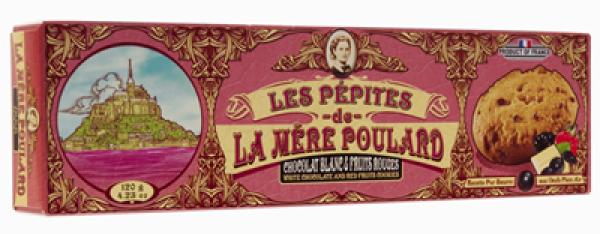 Sammleretui mit Nuggets aus weißer Schokolade aus der Bretagne